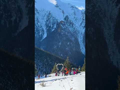 Iarna în Munții Bucegi la Belvedere Colții Morarului, ianuarie 2026 #shortsfeed #mountains #nature