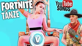 Fortnite TÄNZE in YouTuber SONGS | DICKE LIPPEN Katja Krasavice