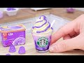 Must Try Miniature Starbucks Purple Frappuccino Idea Tiny Starbucks Recipe By Miniature Cooking