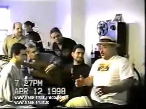 Frankie Ruiz video inedito junto a Viti Ruiz y Marvin Santiago(reunion de amigos)