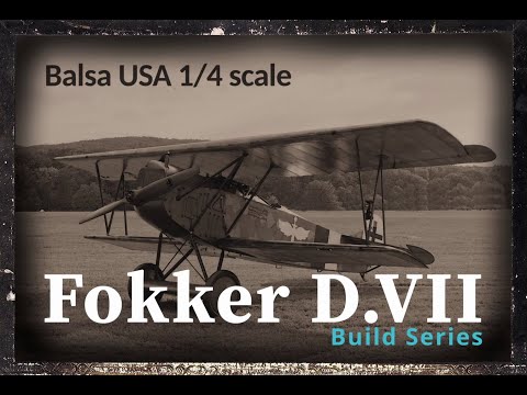 Balsa USA 1/4 Scale Fokker D.VII - Episode 26 - Carbon Fiber Control Rods