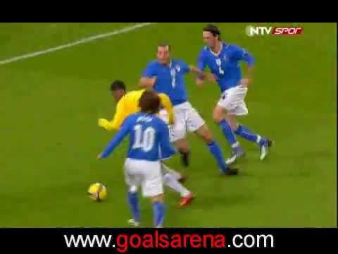 Robinho's goal ( Brazil vs Italy) 2009