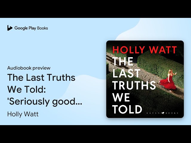 Vídeo relacionado con The Last Truths We Told: 'Seriously good' Sarah Vaughan (English Edition)