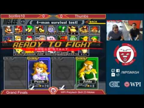 WPI PTS 23 - bonfire10 (Sheik) vs Thumbs (Peach) - Melee - Grand Finals