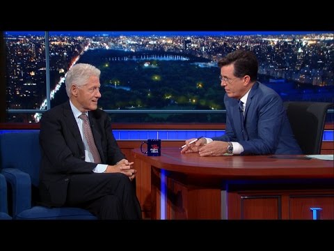 Bill Clinton Tells Stephen Colbert Why Sanders And Trump Are Doing So Well