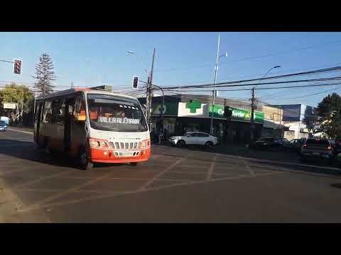 Bus de la empresa tgp pasando por el centro de Villa alemana 