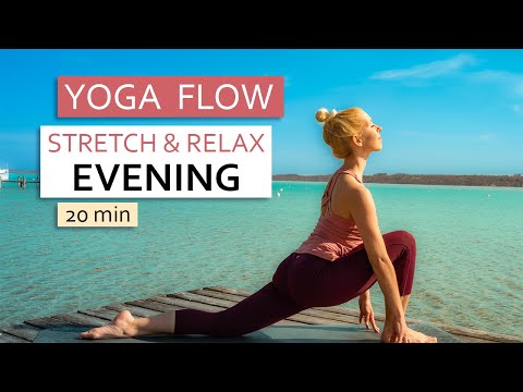 Yogaflow für den Abend | 20 min vom Tag entspannen & runterkommen | Yoga Abendroutine