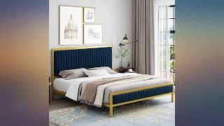 HIFIT King Size Bed Frame, King Bed Frame and Headboard, Heavy Duty Metal review