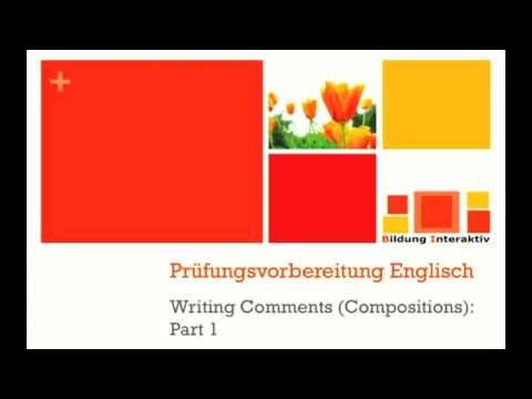 Comment Writing part 1 - Vorschauvideo