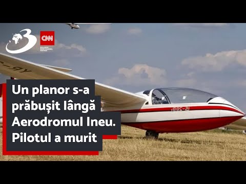 Un planor s-a prăbușit lângă Aerodromul Ineu. Pilotul a murit