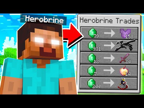 Minecraft But Herobrine Trades OP Items
