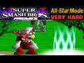 Smash Remix HD Textures Gameplay All Star Mode Mario VERY HARD