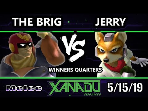 S@X 302 SSBM - Jerry (Fox) Vs. The Brig (Captain Falcon) - Smash Melee Winners Quarters