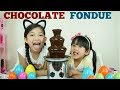 Chocolate Fondue Challenge With Cool PRIZES