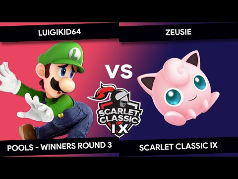 Scarlet Classic IX - Luigikid64 (Luigi) vs Zeusie (Jigglypuff) - Pools - Winners Round 3