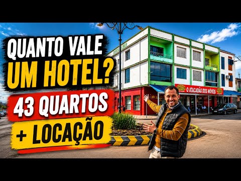 QUANTO VALE UM HOTEL?43 QUARTOS+ LOCAÇÃO #hotel 