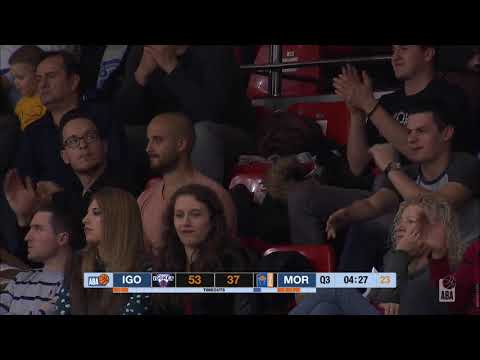 Sava Lešić performs a nutmeg dribble! (Igokea - Mornar, 2.3.2019)