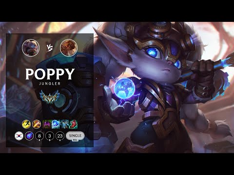 Poppy Jungle vs Taliyah - KR Challenger Patch 12.15