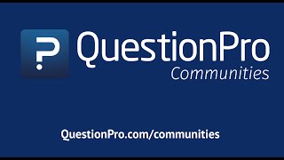 QuestionPro Communities YouTube Video
