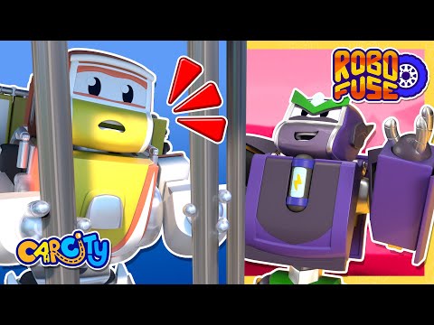 🚔 Beste Gefängnisflucht und mehr Polizeiepisoden | Cartoon-Animation für Kinder | RoboFuse