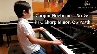 Chopin - Nocturne No 20 in C Sharp Minor Op. Posth (8-year-old Grade 5 boy plays Grade 8 piece)