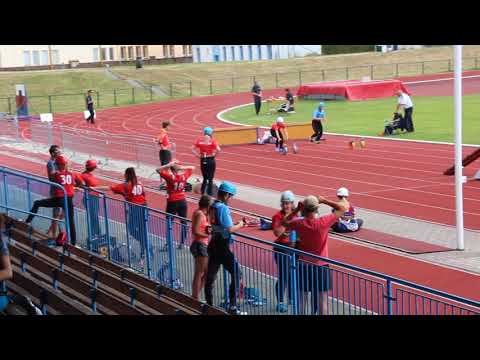 Okresní kolo PS Jičín 2018: 100 m s překážkami - Eliška TRNKOVÁ (SDH Slatiny B) - 1. pokus