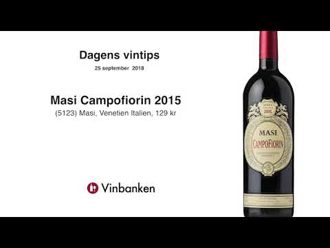 Dagens Vintips  -  25 sept  2018 - Masi Campofiorin 2015