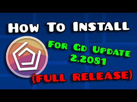 How To Download And Install Geode For Geometry Dash 2.2081 | Geometry ...