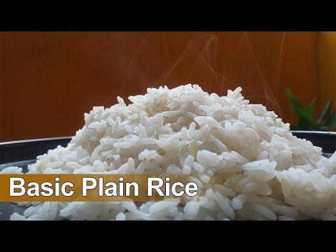 How to make Basic Plain Rice | Perfect White Rice Recipe | Rannabati With Pom