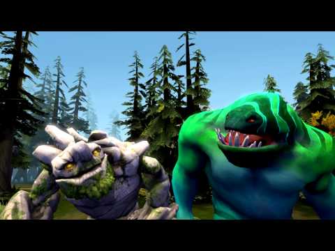 Little story. Crazy Kunkka, Tidehunter and Tiny in the forest.