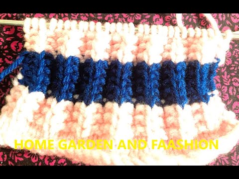 EASY KNITTING PATTERN NUMBER TWELVE||HOME GARDEN AND FAASHION||SIMPLE KNITTING 12 BEGINNER FRIENDLY