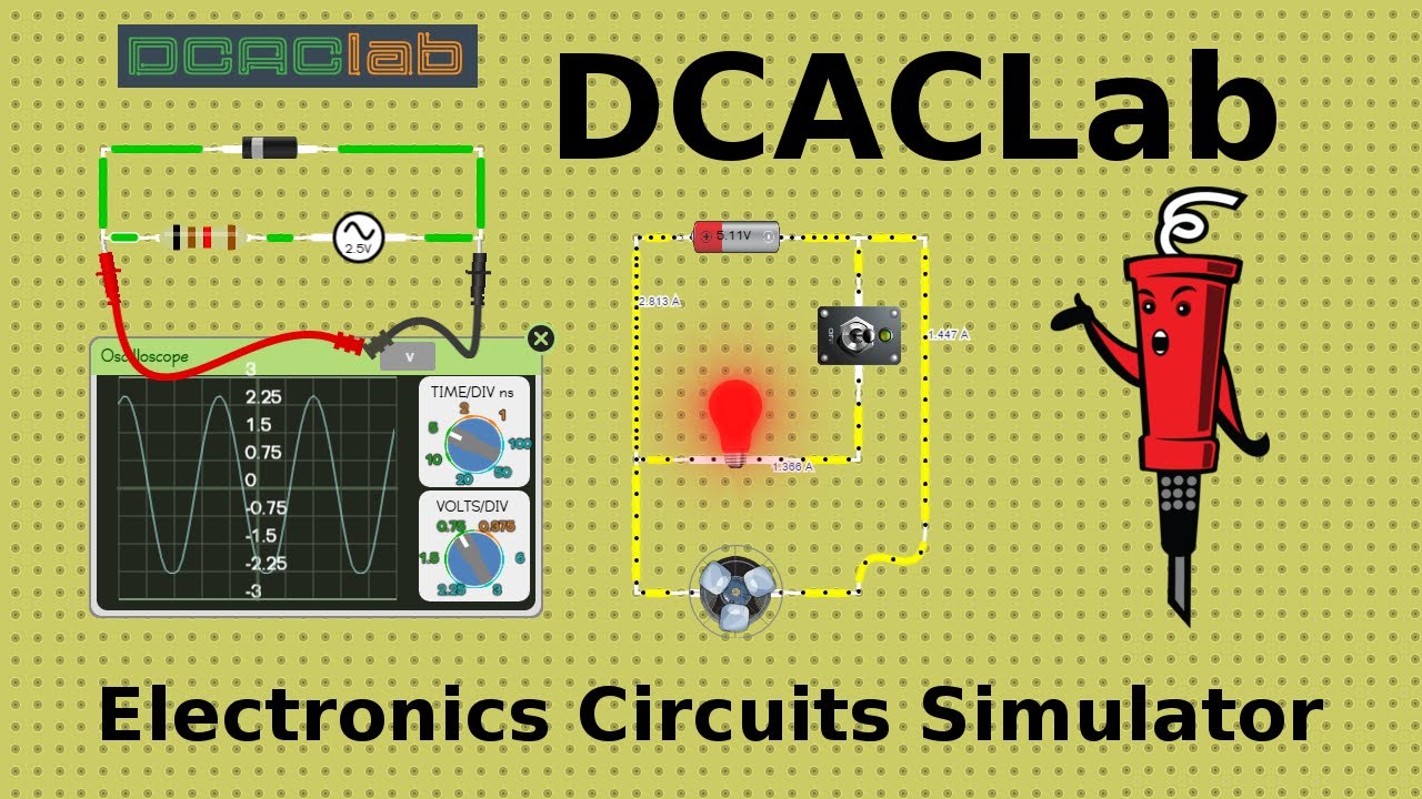 DCACLab - онлайн симулятор электрических схем