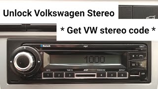Unlock Volkswagen Stereo (mode SAFE) Remove VW stereo (Get VW unlock code)