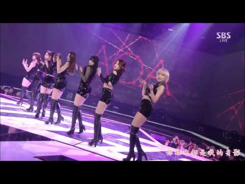 【HD繁體中字】 141221  AOA  - Like a Cat @ 2014 SBS 歌謠大戰 Super 5