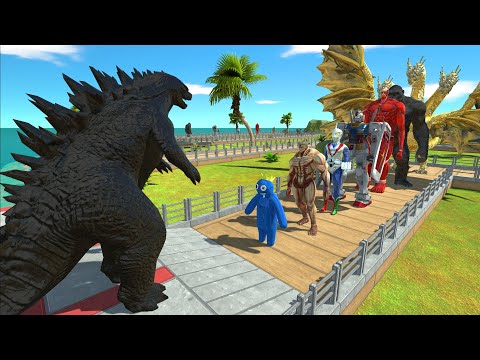 Dark Godzilla 2014 Oasis Death Run vs Ghidorah - ARBS