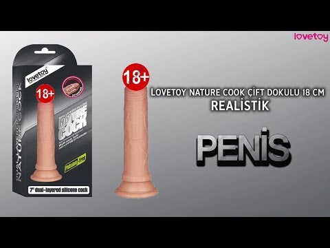 Lovetoy Nature Cock Serisi Özel Çift Dokulu 18 cm Realistik Penis