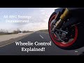 Motorcycle Wheelie Control Explained Aprilia Tuono V4 Demos With Different WC Levels