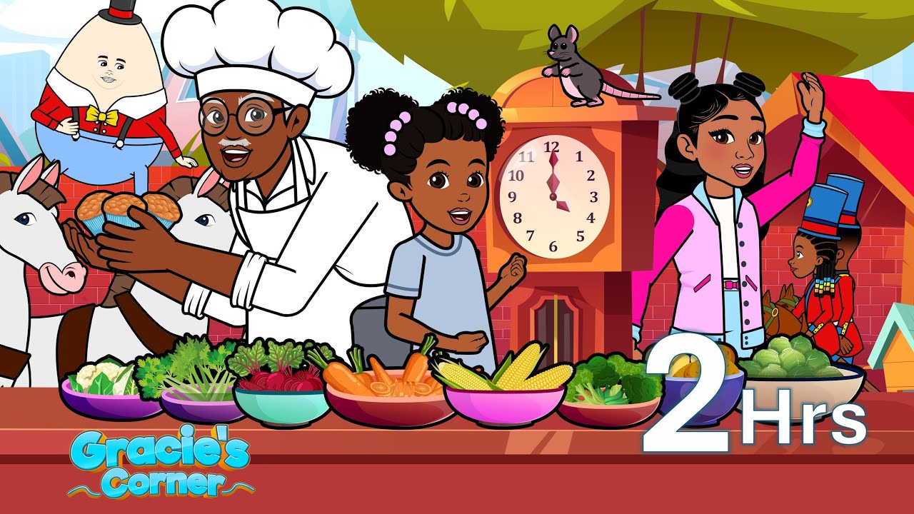 Veggie Dance + More Fun and Educational Kids Song | 2 Hour Gracie’s Corner Compilation