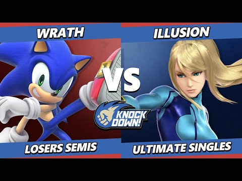 Knockdown 80 Losers Semis - Illusion (ZSS) Vs. Wrath (Sonic) Smash Ultimate - SSBU