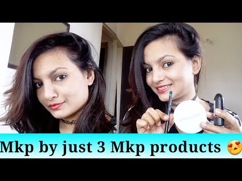 Makeup by just 3 Makeup products|Running Late Makeup |AlwaysPrettyUseful by PriyaChavaan