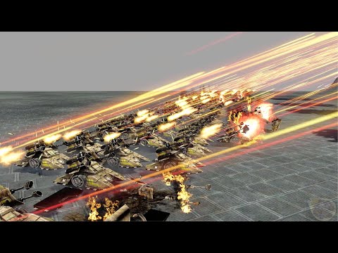 100 GDI Slingshot VS 5 Cybran Soul Ripper II - RA 3 Arena Ep.34