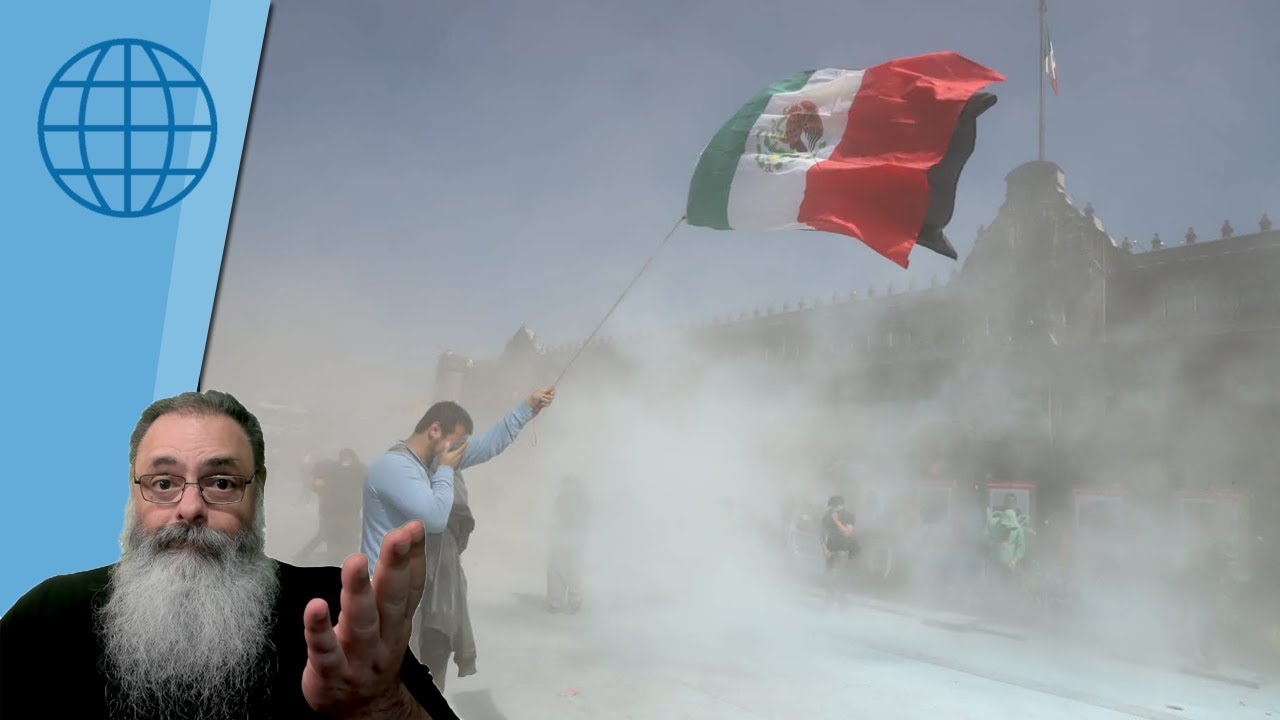 MANIFESTAÇÃO da GERAÇÃO Z no MÉXICO destrói BARRICADAS e ENTRA em BRIGA DIRETA com POLICIAIS