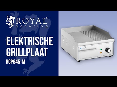 Video - Elektrische grillplaat - 360 x 380 mm - Ribber + Flat - 2.000 W