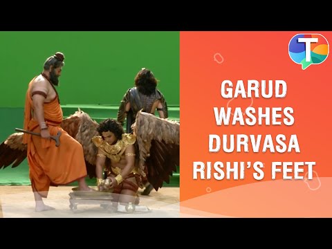 Garud washes Durvasa rishi's feet and takes his blessings | Dharm Yoddha Garud