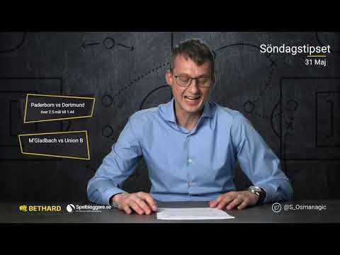 Speltips: Paderborn - Dortmund & Mönchengladbach - Union Berlin 31/5