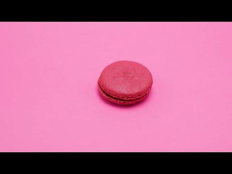 Big Red Macaron Stock Video
