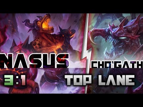 5.5 Sirhcez as Nasus vs Cho'Gath in the Top Lane!
