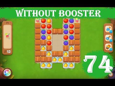 Gardenscapes Level 74 - [13 moves] [2023] [HD] solution of Level 74 Gardenscapes [No Boosters]