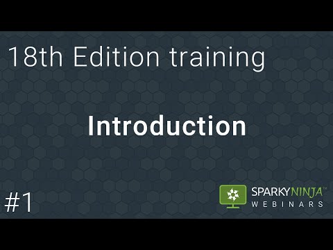 18th Edition training recording - Introduction to BS 7671
