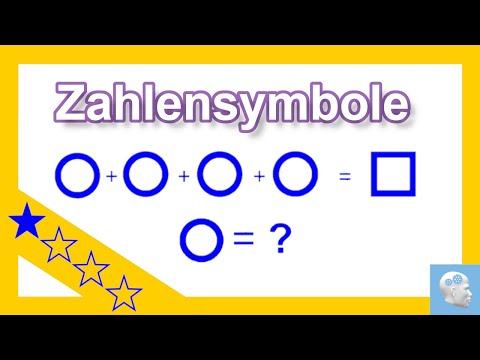 Zahlensymbole - Welche Zahl muss in die Symbole eingesetzt werden? Logisches Denkvermögen verbessern